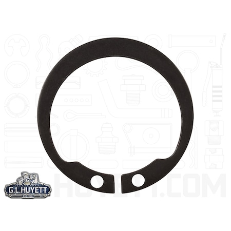 Rotor Clip External-E Retaining Ring, Steel Black Phosphate Finish, 15 mm Shaft Dia DSHI-015